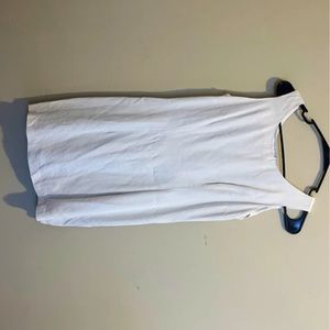 White tight fitted dress. Size small